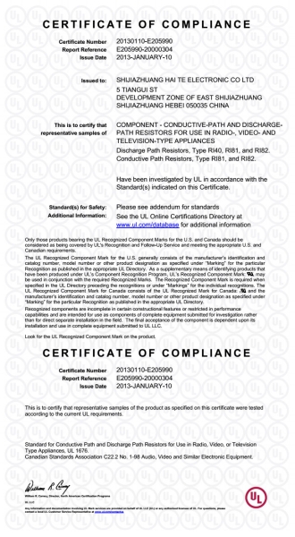 E205990-UL certificate